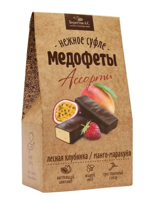  Берестов Медофеты Манго маракуйя и клубникой,150г    в Гуково