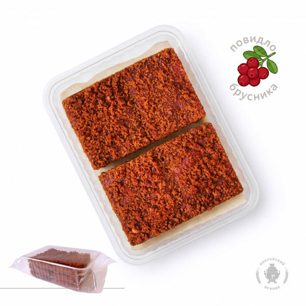 №3 Пряник 400г с фруктовой начинкой Брусника  в Гуково